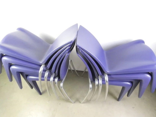 set van 9 originele Vitra 'Louis 20' (Louis XX) designstoelen
