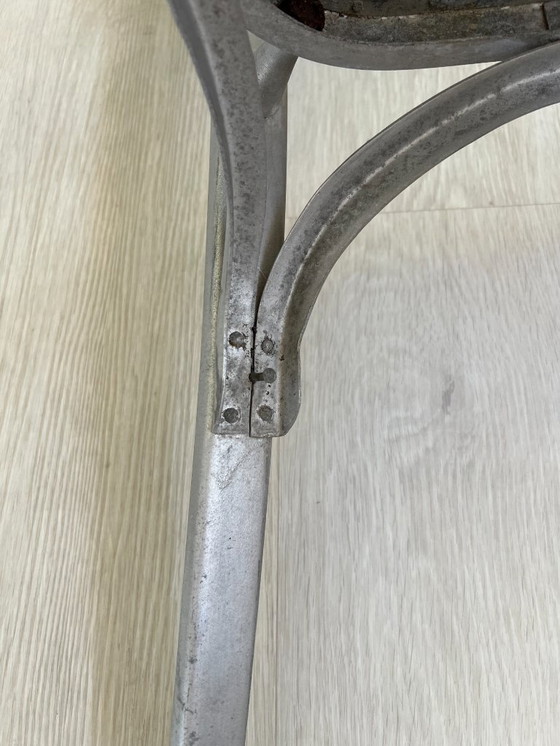 Image 1 of Aluminiumstühle - Avec-Plakette « Gaston Viort - Salon de Provence »