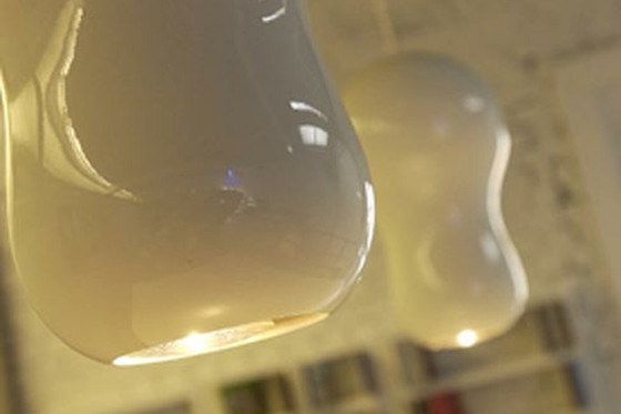 Image 1 of Lampada a sospensione di design Dark Choepy Faretto bianco lucido