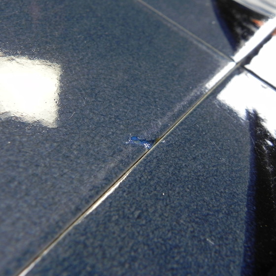 Image 1 of Tile Table With 21 Tiles, Signed ''Ledu''