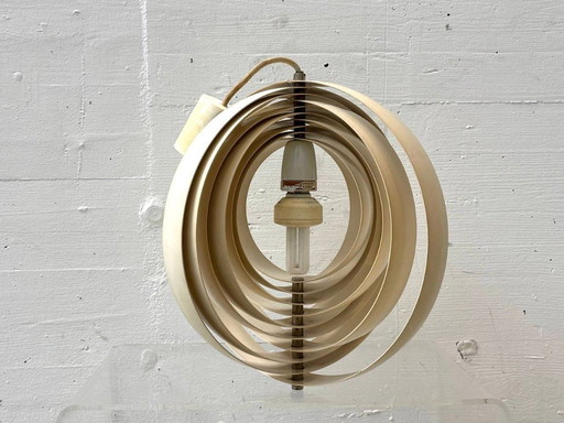 Lámpara colgante vintage Moon de Verner Panton para Louis Poulsen, década de 1960.