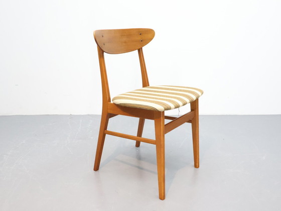 Image 1 of Set van 4 Deense eetkamerstoelen vintage