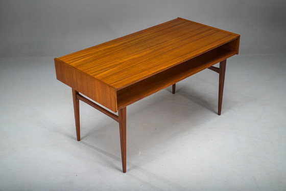 Image 1 of Mid Century Teakholz-Schreibtisch, zugeschrieben Bartels Works, 1960er Jahre