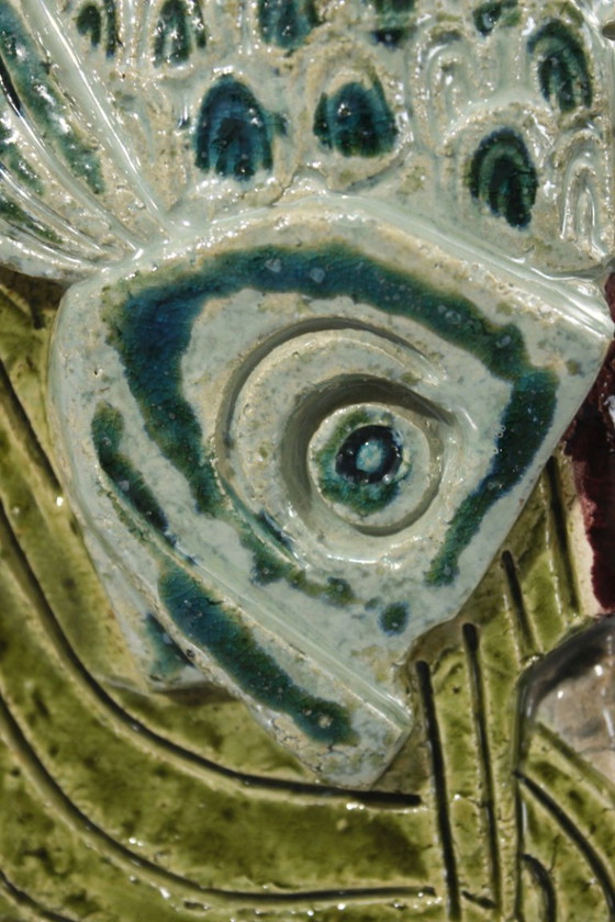 Image 1 of Kerbigot Workshop in Guidel - Bas-relief plaque of a Breton fisherman, France, 1960s