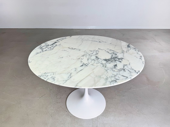Image 1 of Original Eero Saarinen Midcentury Dining Table Tulip Marble Knoll International