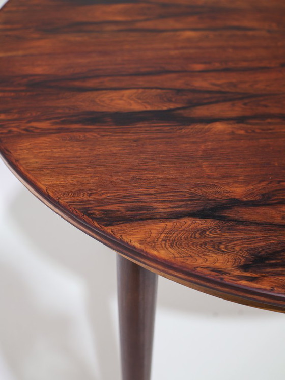 Image 1 of Extendable round dining table Skovmand & Andersen rosewood vintage