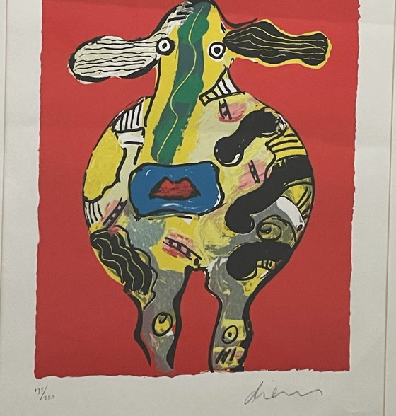 Peter Diem (1945) - Spotted Cow – Lithographs & prints, Paper (photo 5 of 6)