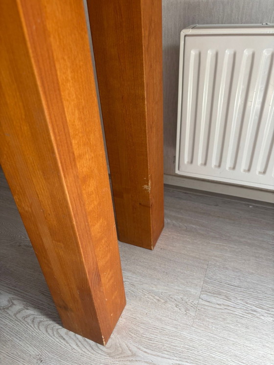 Image 1 of Handmade solid oak wall table