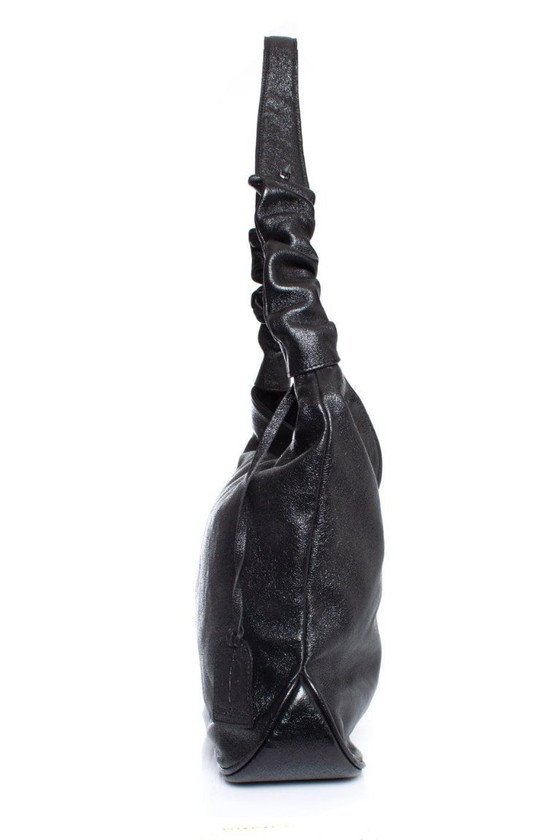 Image 1 of Maison Du Posh, borsa in pelle stropicciata effetto metallico