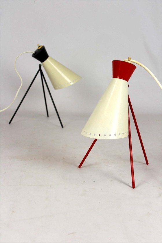 Image 1 of Tafellamp toegeschreven aan Josef Hurka voor Napako, jaren 1960