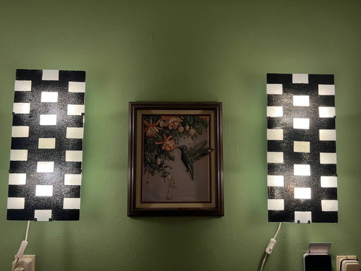 Vintage Set IKEA Gyllen lampen 2 sets glazen (+1losse glas)