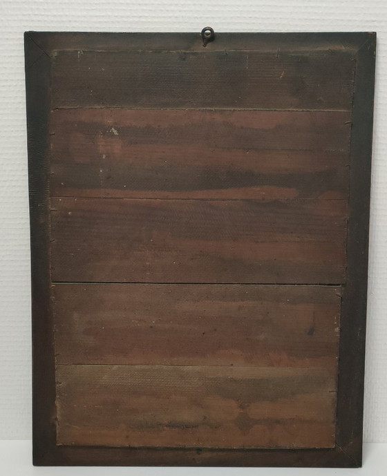 Image 1 of Specchio in legno con vetro patinato dei primi del XX secolo