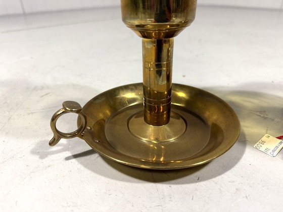 Image 1 of 2 X Peter Jensen Kopenhagen messing kandelaars Denemarken 1960’s