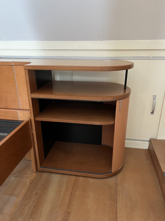 Image 1 of Auping Auronde 1000 con achterwand/nachtkastjes