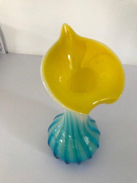 Image 1 of Glass Design Vase Murano Style