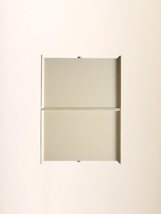 Image 1 of Wit gelakte Scandinavische nachtkastjes uit de jaren 60