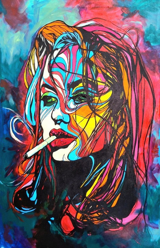 Image 1 of Rachel PEREZ TRONCOSO - Colori - Tela dell'artista