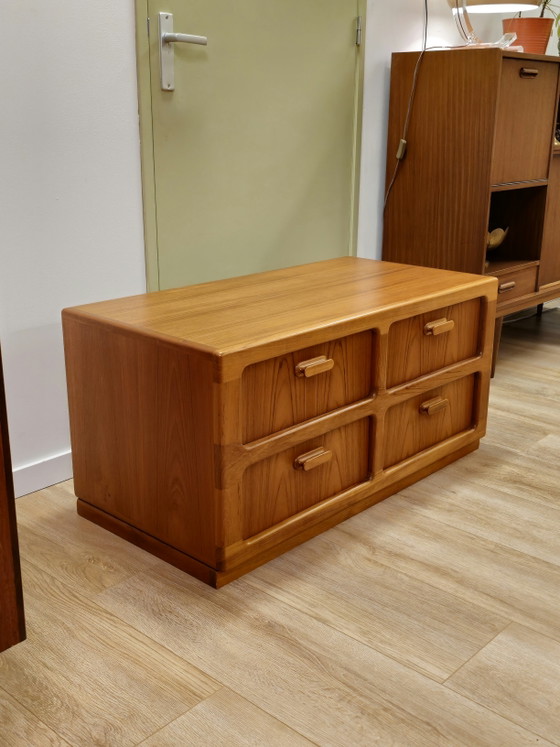 Image 1 of Vintage Silkeborg Danish Chest of Drawers Cabinet Plant Player