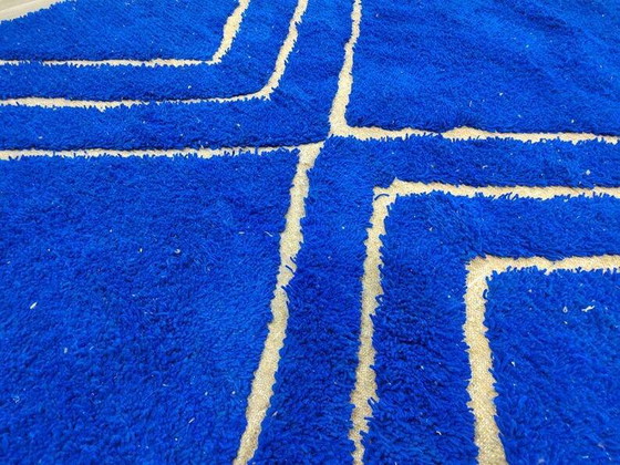 Tappeto blu decorato a mano 250cm x 200cm – Tappeti, Wool, Bohemian (photo 3 of 10)