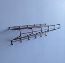 Porte-manteau mural vintage en métal, années 1970