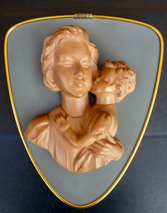 Image 1 of Vintage G. Carli sculptuur als wanddecoratie.
