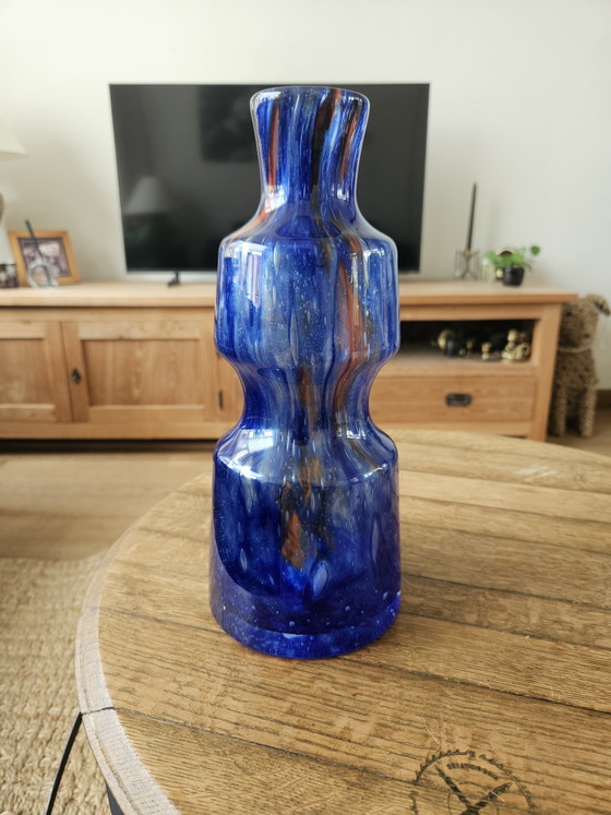 Image 1 of XL Vintage 'Flora' Art Glass Vase – František Koudelka (1970s) – Perfect condition!