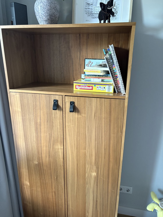 Image 1 of Bookshelf with walnut veneer 