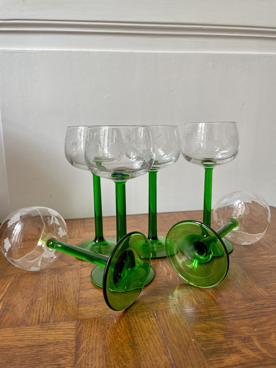 Image 1 of Set of 6 Alsatian glasses