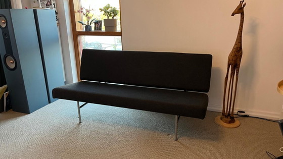 Gispen 1720 sofa, design A.R. Cordemeyer, anthracite, 160 cm, 2 seaters, Wool, Black (photo 6 of 6)