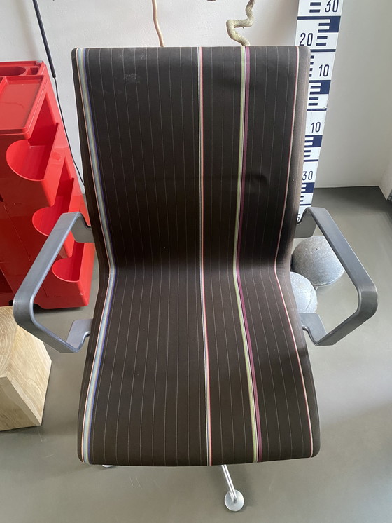 Image 1 of 1x Arne Jacobsen Fritz Hansen Oxford Stuhl Drehstuhl Bürostuhl Paul Smith quadratisch