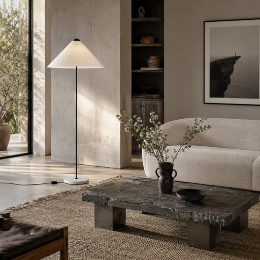 Oluce Floor Light Vico Magistretti Model Snow 1970