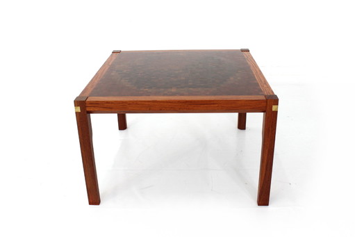 As new, luxury Tranekaer Danish Mid Century Mosaic Coffee Table by Rolf Middelboe and Gorm Lindum Christensen, 1970s