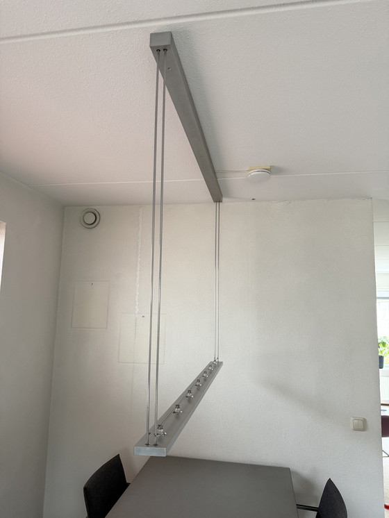 Image 1 of Table de salle à manger Metaform S16 avec chaises Arco et suspension Ferrolight Solid