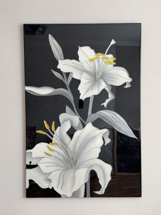 Image 1 of Premium-Wandpaneel „Lilie“