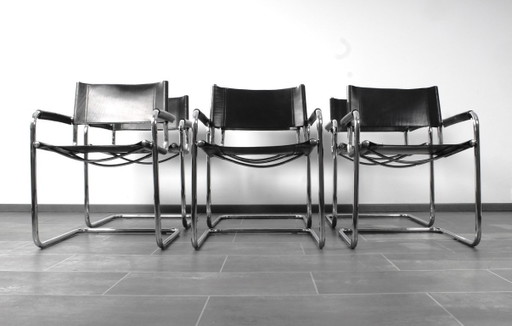 Ensemble de 6 chaises Matteo Grassi MG5 à structure tubulaire