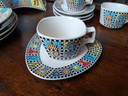 4-piece tea set and 4 cake plates D. Hafner ROSENTHAL