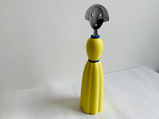 Alessi "Anna G" Pepper Mill - Yellow - Designed by Alessandro Mendini - Icon of Italian Design (1990s)