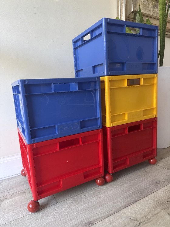 Vintage IKEA MÅRD Opbergboxen – Set Van 5 – Armadi contenitori, Plastic (photo 2 of 14)