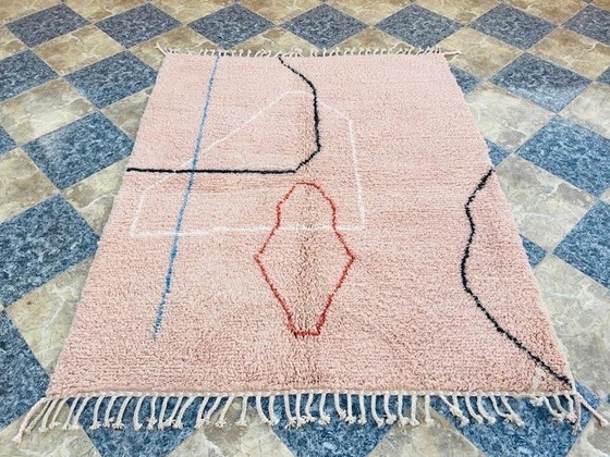 Image 1 of Tapis en laine naturelle tissé main traditionnelle taille 150/300 cm