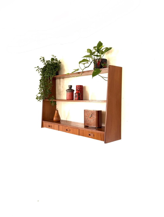 Vintage Deense Teakhouten Wandkast ‘60 – Wood (photo 4 of 10)
