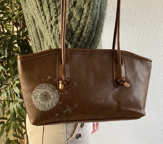 Image 1 of Unieke Handbeschildere Tas Dandilion ByJ&S