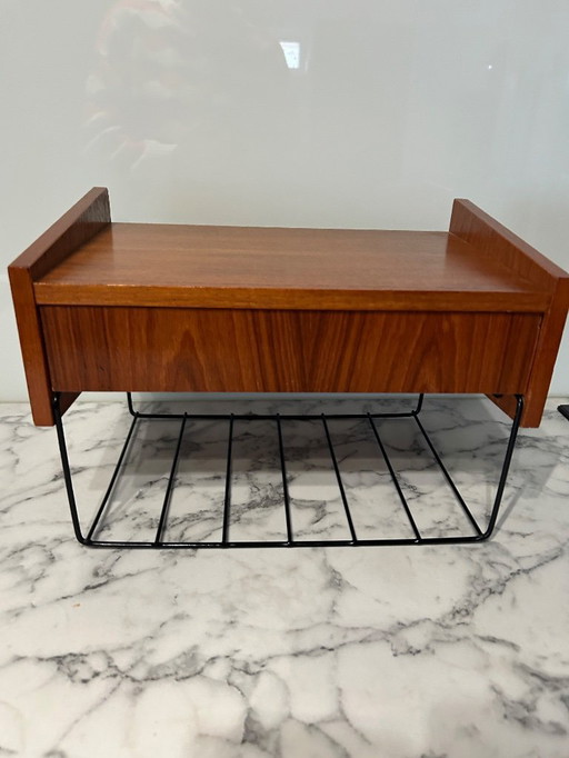 Armoire murale vintage scandinave en teck