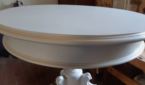 Antique Biedermeier Table | Professionally restored & lacquered | MissPompadur, Coffee tables, Wood, Creme (photo 5 of 10)