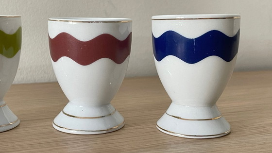 Image 1 of 4 vintage porseleinen eierdopjes