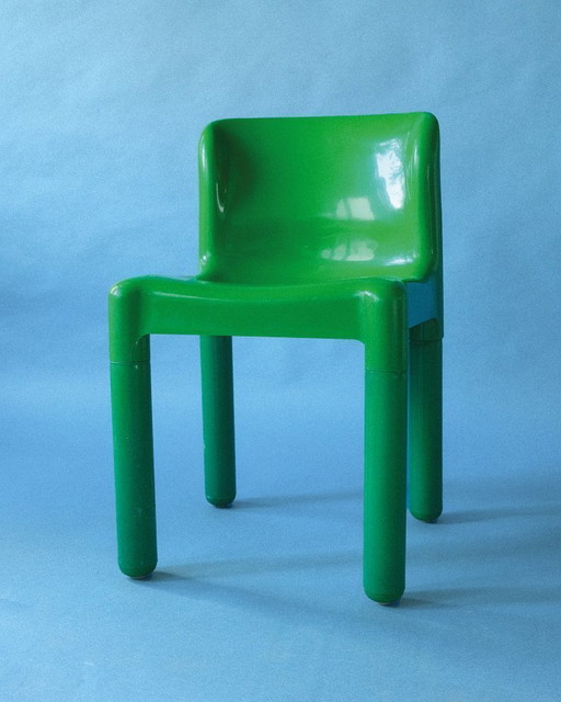 Stoel 4875 van Carlo Bartoli voor Kartell, glanzend groen