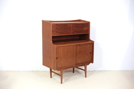 Deense teakhouten secretaire – bureau, Wood