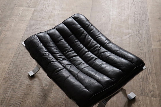 Arne Norell Ari Lounge Chair con Otomana Suecia 1966 – Sillones, Leather, Vintage (photo 6 of 14)