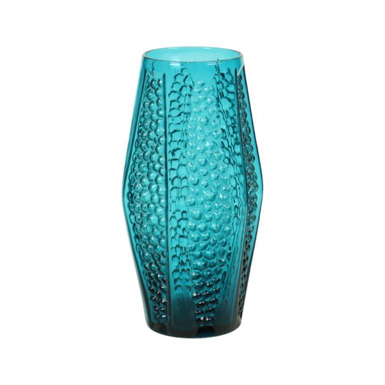 Image 1 of Vintage Blauwe Design Bubble Vaas