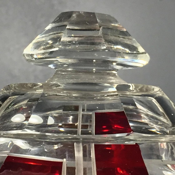 Caja Art Deco Bohemia Constructivista de Cristal Rojo de Karl Palda, 1930 – Objetos decorativos, Crystal (photo 3 of 11)