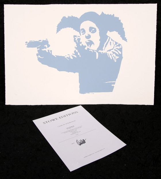 Image 1 of Banksy - Clown Skateboards / Rivington - Serigrafia, certificata e limitata
